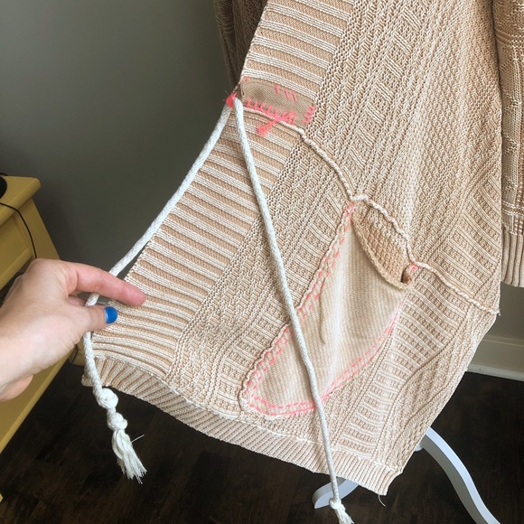 SOLD Free People Multi-Texture Sand Cardigan - Picture 4 of 8